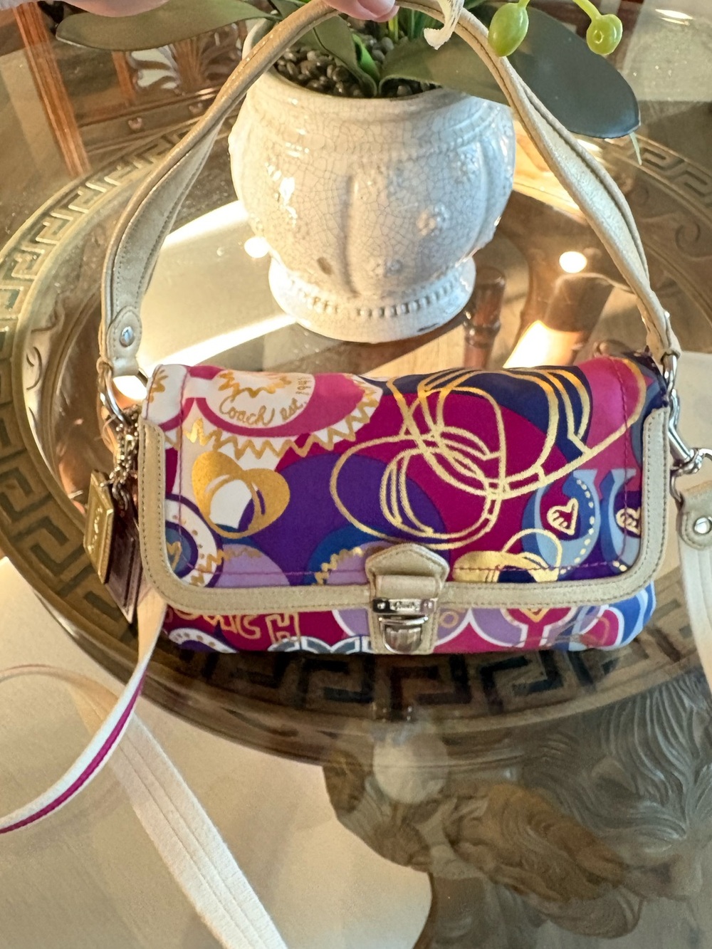 💜🩷COACH POPPY POP C LAYLA LIMITED EDITION GRAFFITI BAG!💜🩷18363
